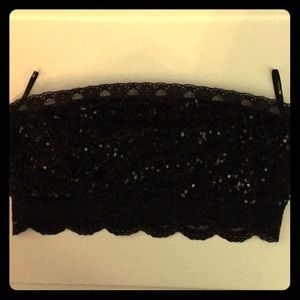 Black Sequined Bandeau